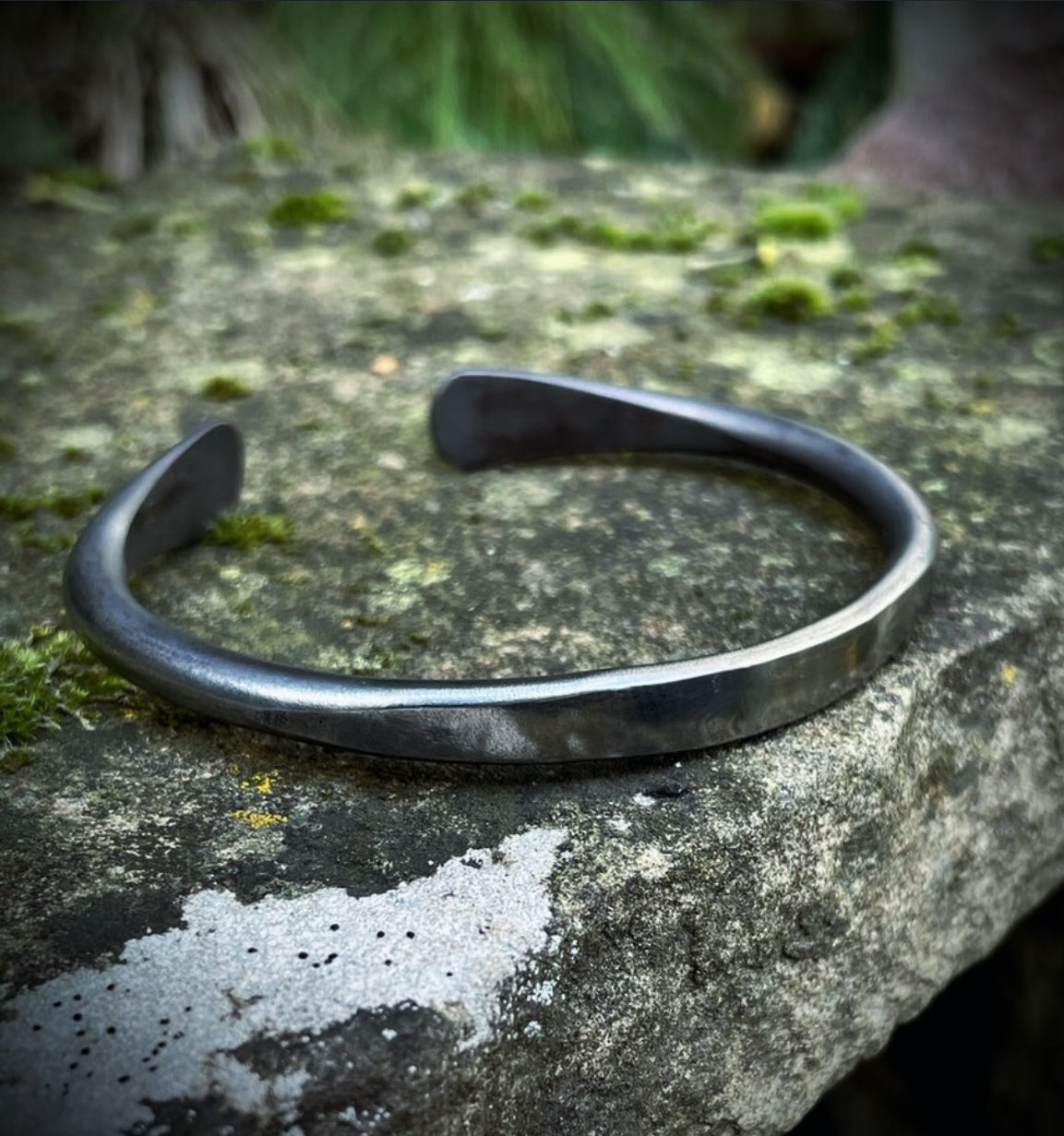 Polished Flat Profile Titanium Cuff Bracelet
