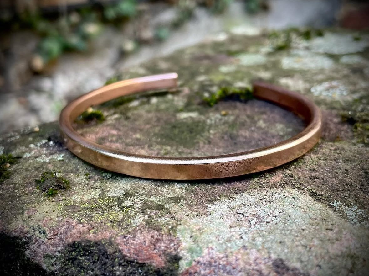 Polished Bronze Cuff Bracelet