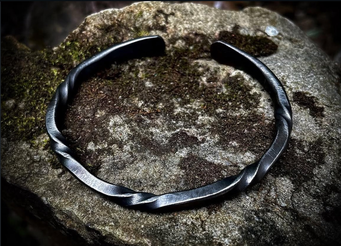 Multi Twisted Titanium Cuff Bracelet